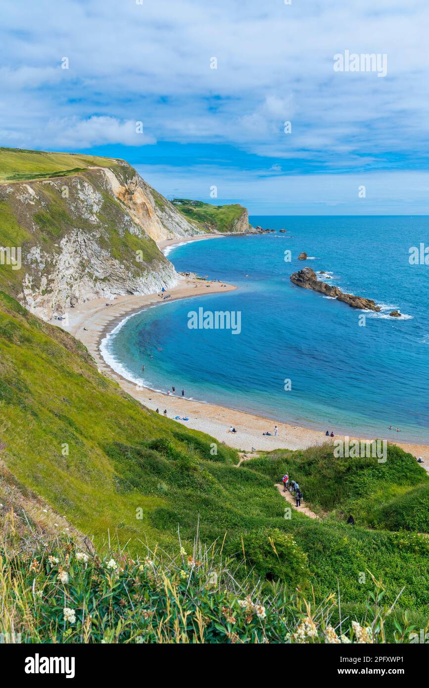 St Oswald's Bay, West Lulworth, Dorset, Inghilterra, Regno Unito, Europa Foto Stock