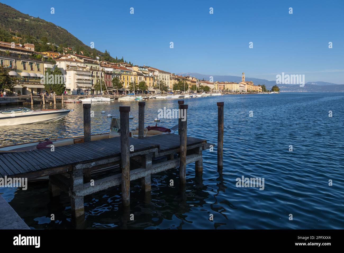 Salò Lago di Brescia Lombardia Foto Stock