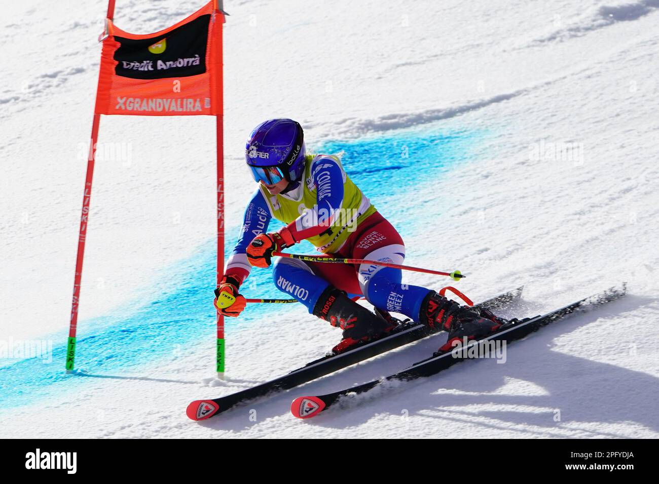 Soldeu El Tarter, Grandvalira, Andorra. 19th Mar, 2023. Audi FIS Ski World Cup Womens Slalom gigante; Tessa Worley (fra) Credit: Action Plus Sports/Alamy Live News Foto Stock