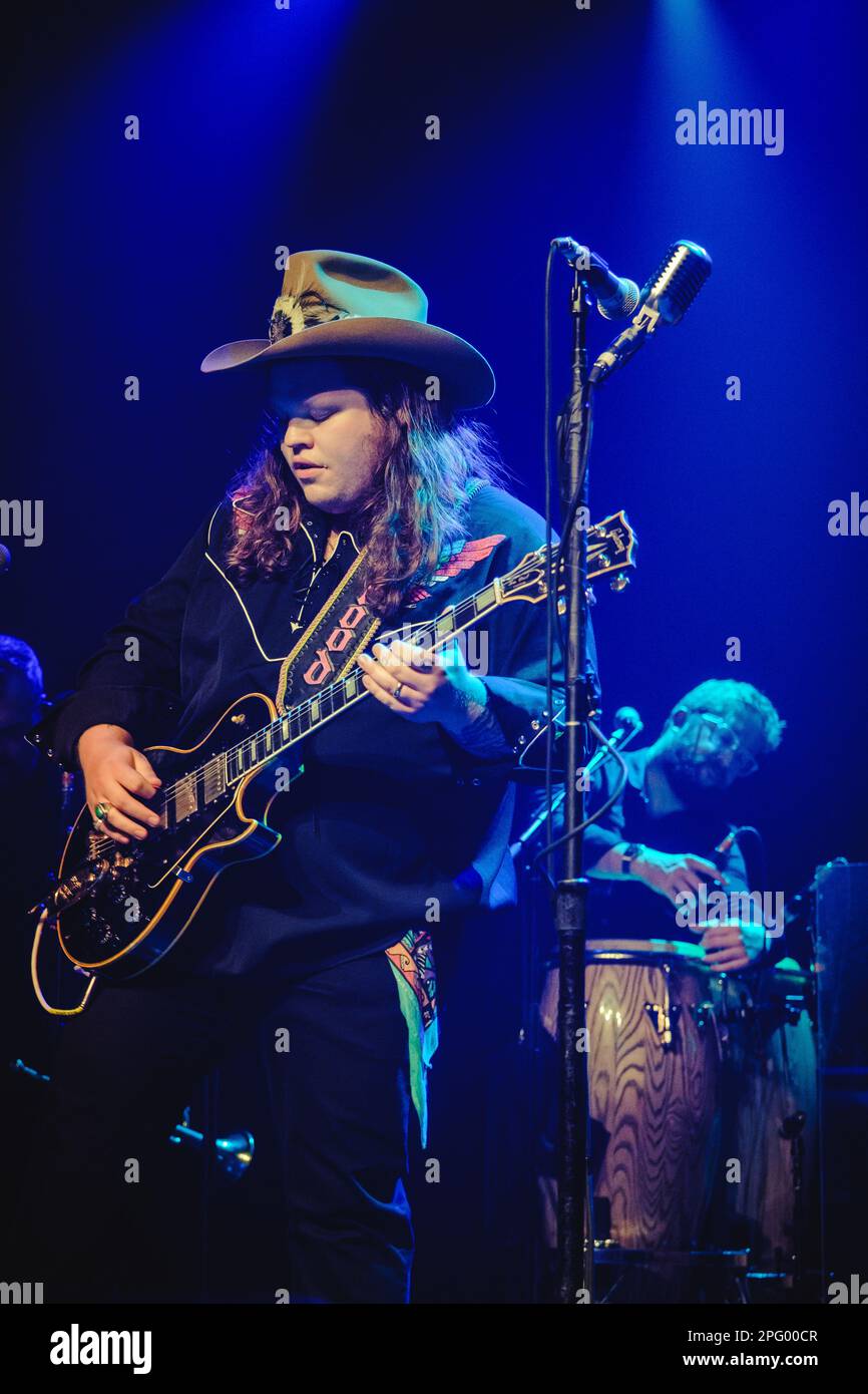 Berna, Svizzera. 17th marzo 2023. Il cantante, cantautore e musicista americano Marcus King si esibisce in un concerto dal vivo al Bierhübeli di Berna. (Photo credit: Gonzales Photo - Tilman Jentzsch). Foto Stock