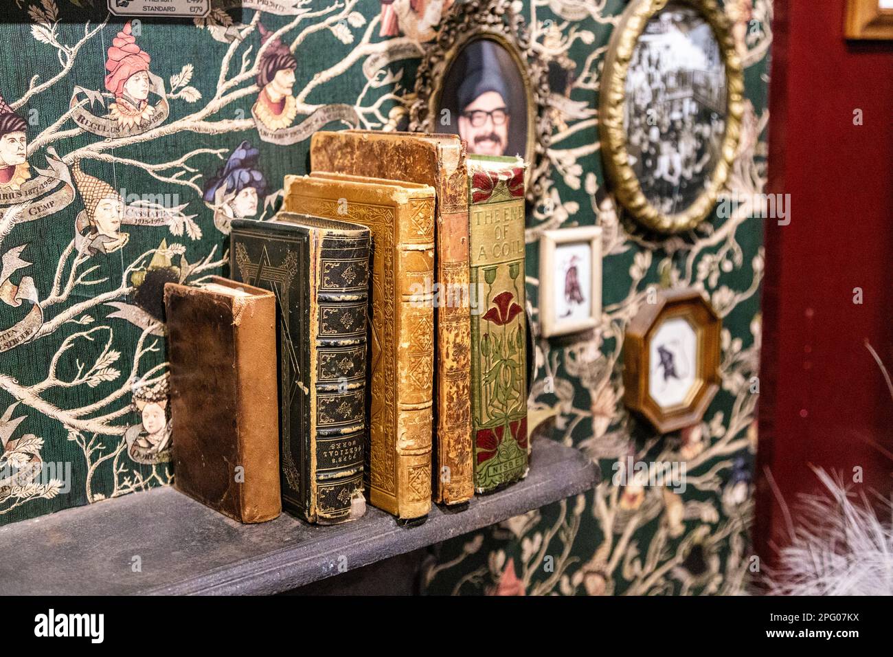 Interno della Casa di MinaLima, un negozio a tema Harry Potter, Soho, Londra, Regno Unito Foto Stock