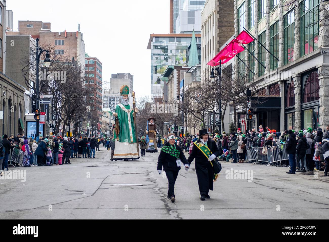 Festa di San Patrizio, Montreal, Quebec Domenica, Marzo, 19, 2023, Canada Foto Stock