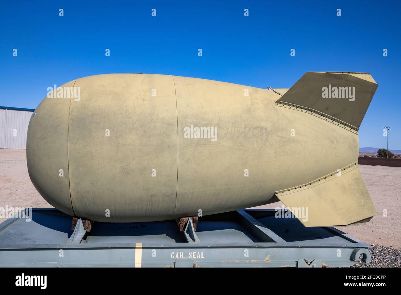 Ridgecrest, CA USA 15 febbraio 2023: ARMA speciale MK IV - un seguito più sofisticato alla bomba MK III Fat Man che è stata detonata su Nagasaki in Foto Stock