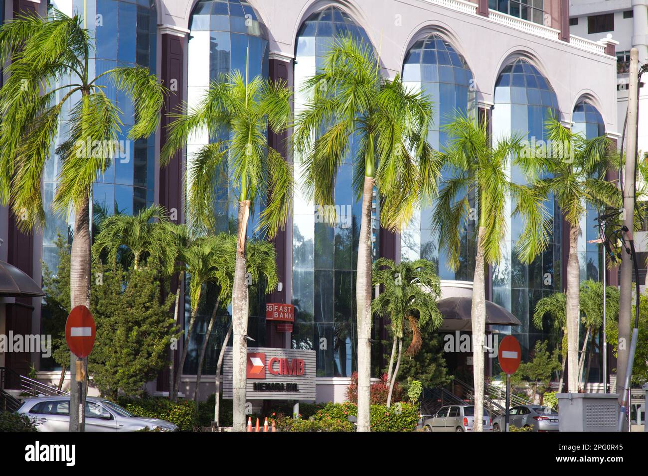 Malesia, Penang, Georgetown, Gurney Drive, scena di strada, Foto Stock