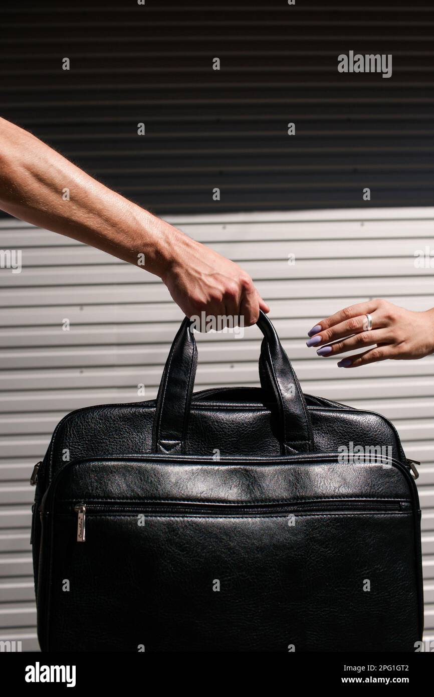 corruzione nel commercio di informazioni commerciali illegali sporche Foto Stock