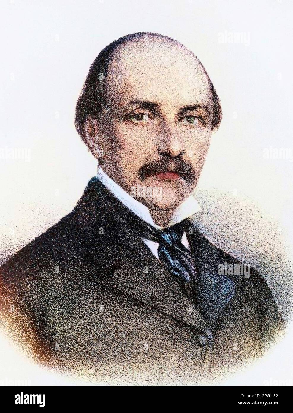 Ritratto di Luigi Carlo Farini (1812-1866), statista italiano Foto Stock