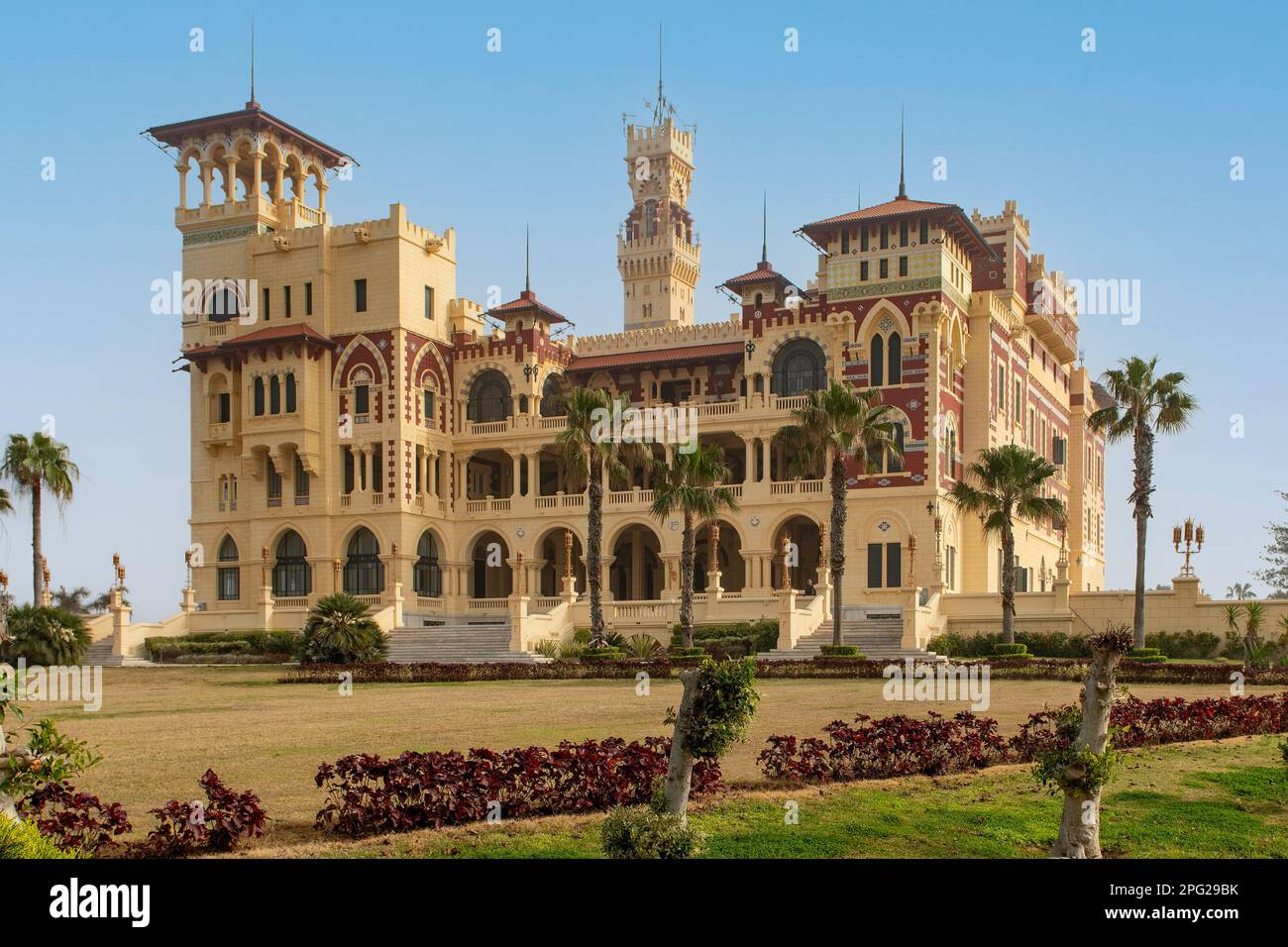 Palazzo dei Giardini di El Montazah, Alessandria, Egitto Foto Stock