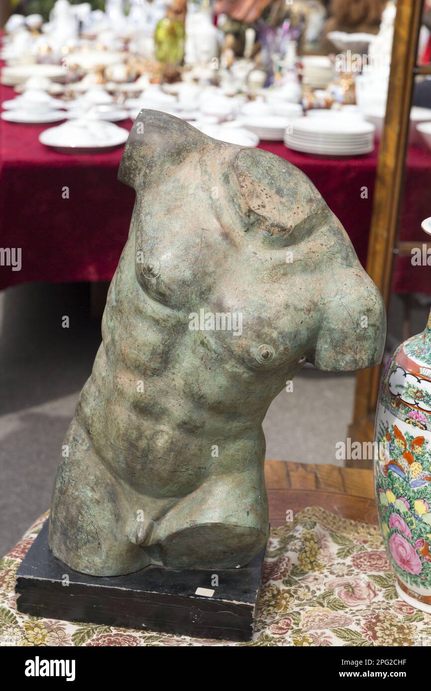 Mercato delle pulci Domenica a Zagabria, Croaia Foto Stock
