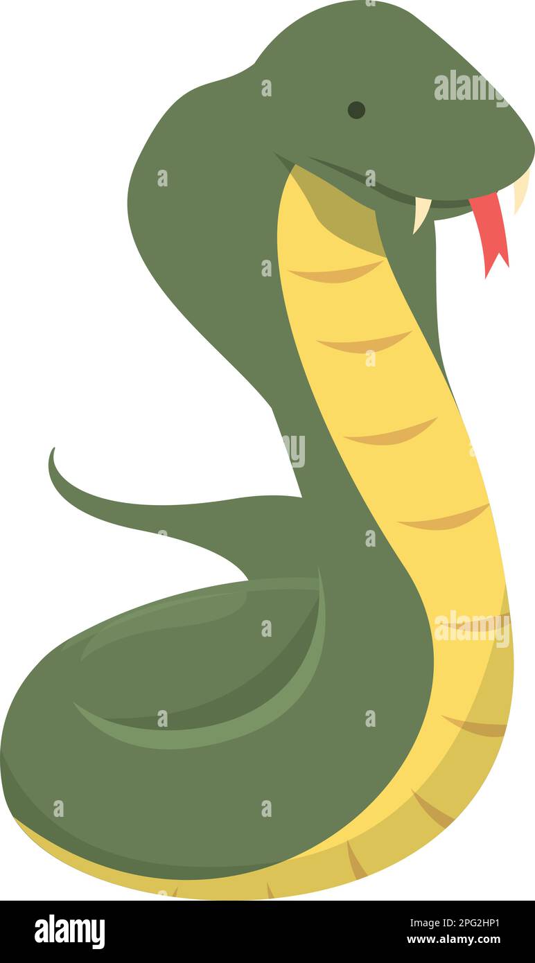 Fauna cobra icona cartoon vettore. Testa di serpente. Arte selvaggia Illustrazione Vettoriale