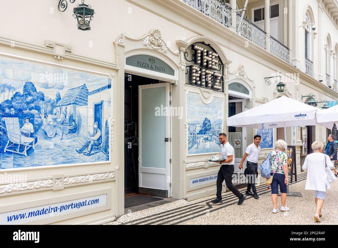 Ristorante Ritz Madeira, Avenue Arriaga, Funchal, Madeira, Portogallo Foto Stock