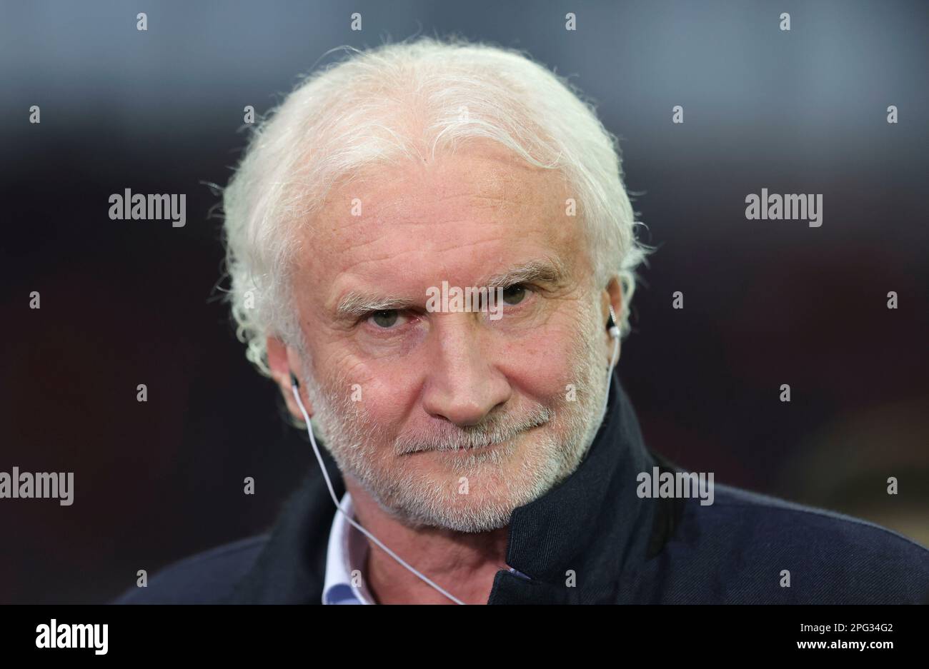 Firo: 03/19/2023 Calcio, Lega 1st, 1st Bundesliga, Stagione, Prima Bundesliga 2022/2023, Bayer Leverkusen - FC, FCB, FC Bayern Monaco, Monaco 2:1 Ritratto, Rudi Voller, Intervista, DFB responsabile dello sport c ) DIRITTI MONDIALI !!! I nostri termini e condizioni si applicano, possono essere visti a www.firosportphoto., copyright by firo sportphoto: Stockhover Weg 17a, D-48249 Dulmen www.firosportphoto.de mail@firosportphoto.de dati del conto: (V olksbank B ochum - W itten ) IBAN : DE68430601290341117100 BIC : GENODEM1BOC Tel: +49-2594-9916004 Fax: +49-2594-9916005 Foto Stock