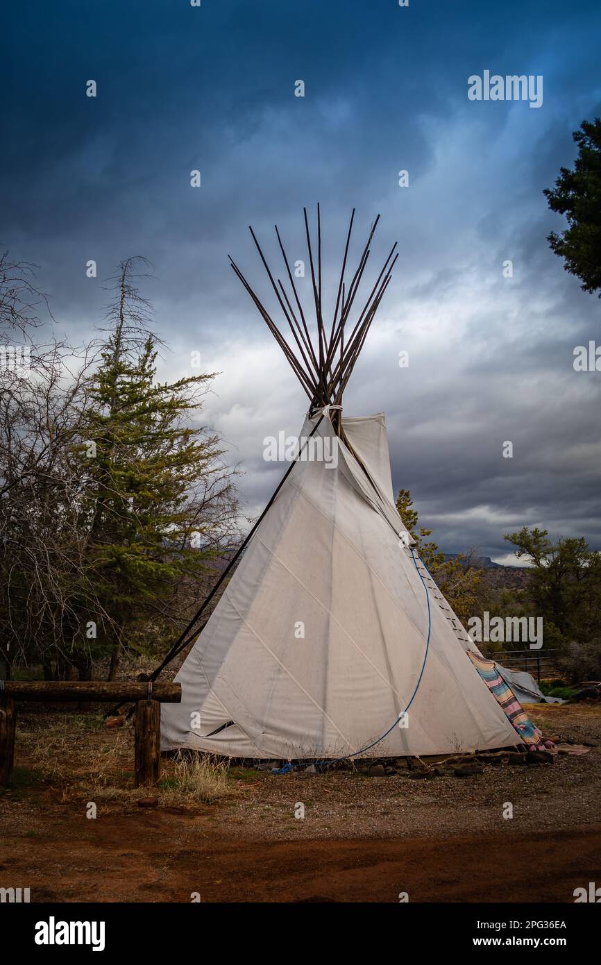 Sedona Teepee in un B&B Foto Stock