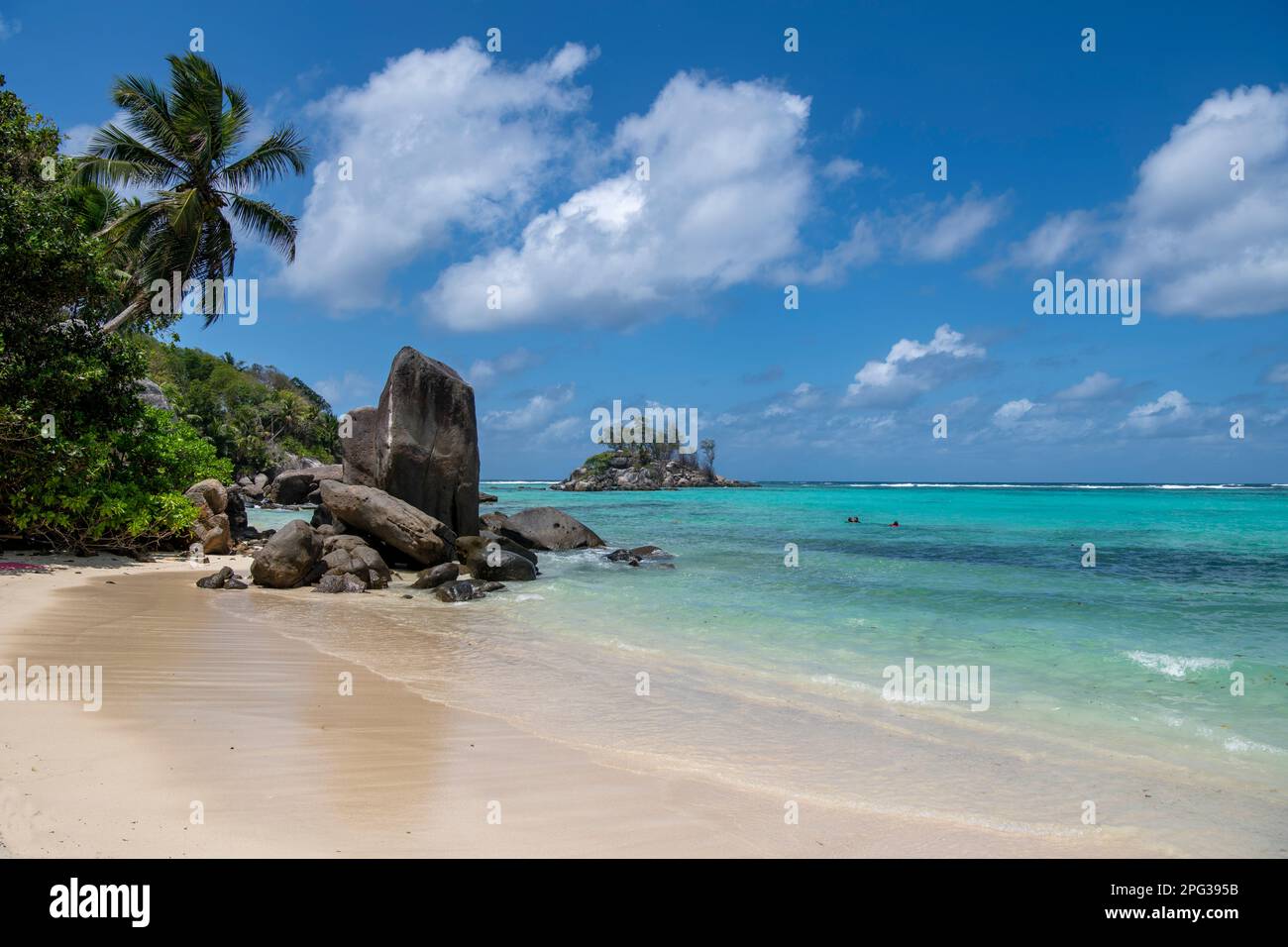 Anse Takamaka Beach Lazere Bay South West Coast Mahe Seychelles Foto Stock