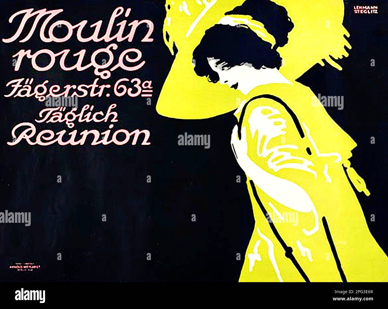Martin Lehmann-Steglitz - Poster del Moulin Rouge - 1912 Foto Stock