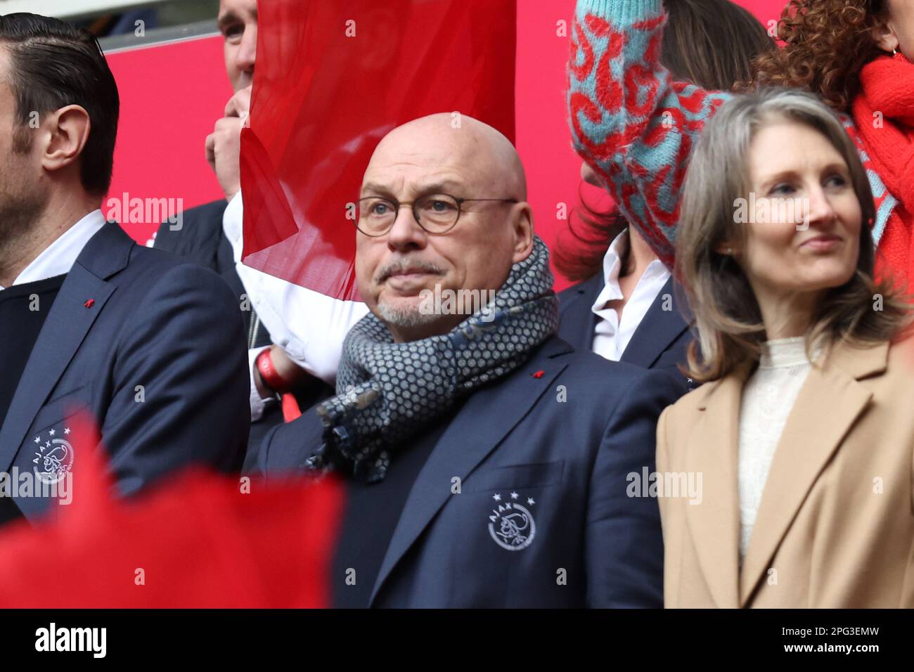 AMSTERDAM, PAESI BASSI - 19 MARZO: Maurits Hendriks durante la partita olandese di Eredivie tra Ajax e Feyenoord alla Johan Cruijff Arena il 19 marzo 2 Foto Stock