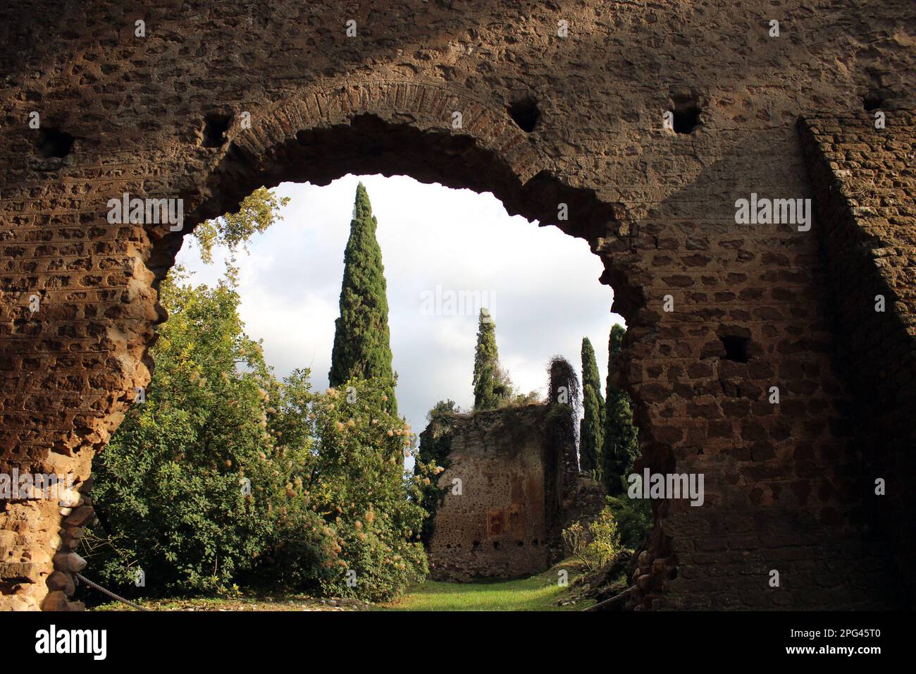 Dettagli Giardini di Ninfa Foto Stock