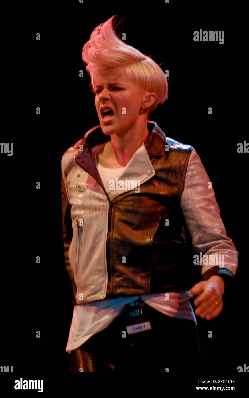 Robyn, V2008, Hylands Park, Chelmsford, Essex, Regno Unito - 17 agosto 2008 Foto Stock