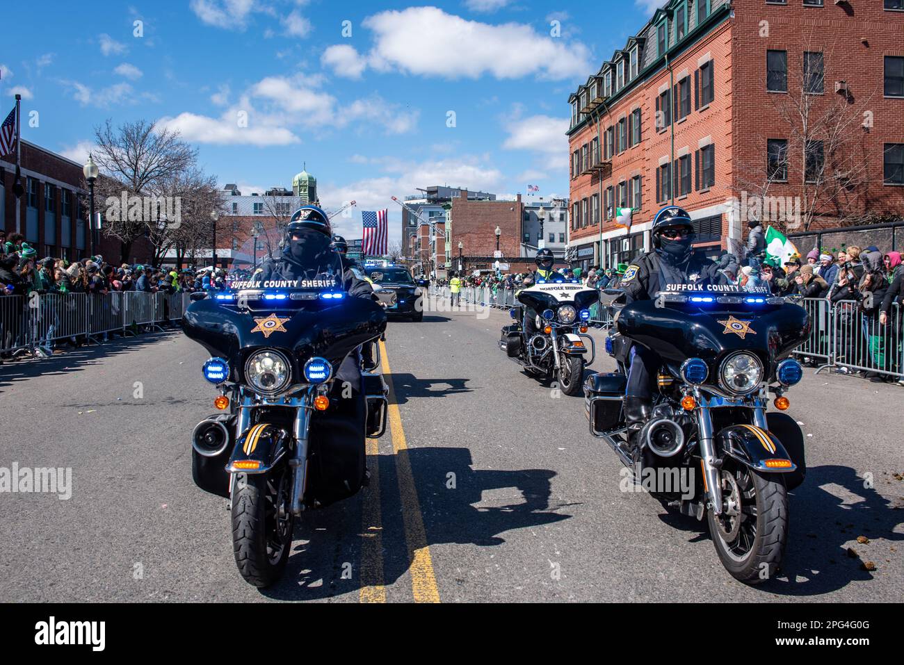 2023 South Boston St. Patrick's Day e la Parata del giorno dell'evacuazione Foto Stock