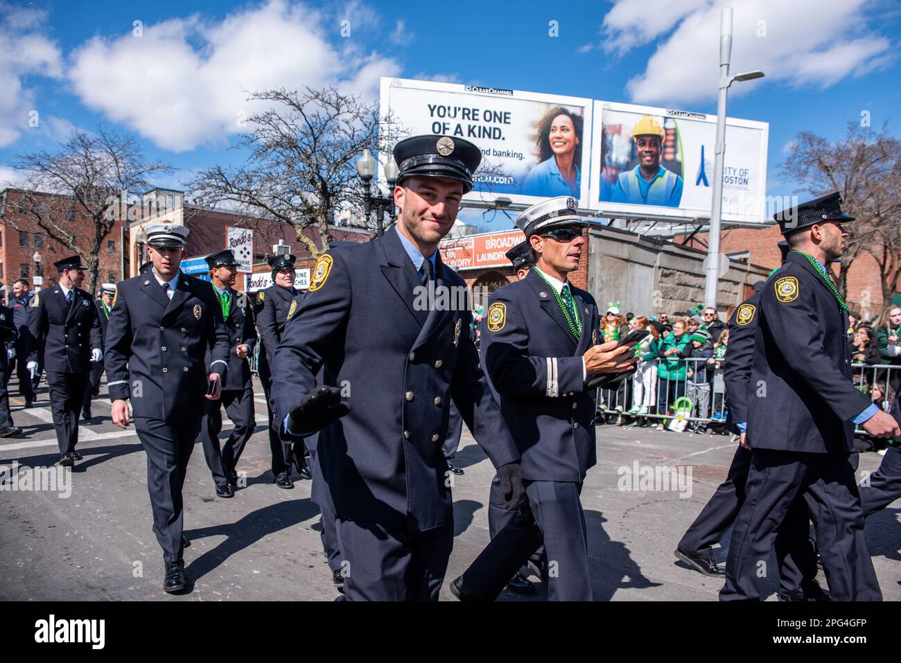 2023 South Boston St. Patrick's Day e la Parata del giorno dell'evacuazione Foto Stock