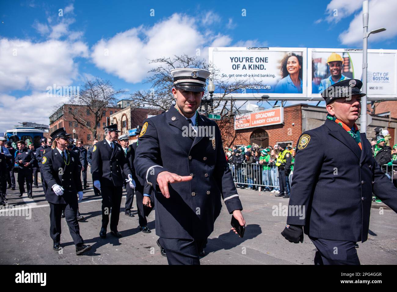 2023 South Boston St. Patrick's Day e la Parata del giorno dell'evacuazione Foto Stock