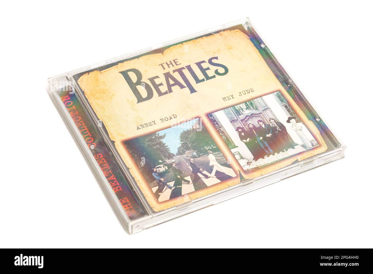 Mosca, Russia, 20 marzo 2023: CD di The Beatles Abbey Road, Hey Jude. Foto Stock