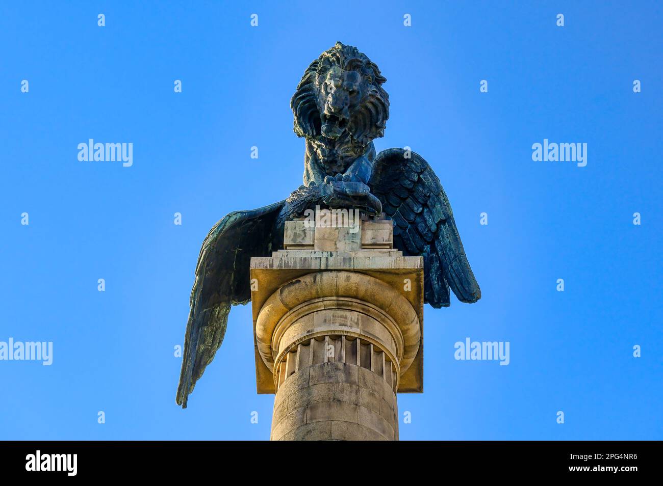 Monumento agli Eroi della Guerra Peninsulare a Lisbona, Portogallo Foto Stock