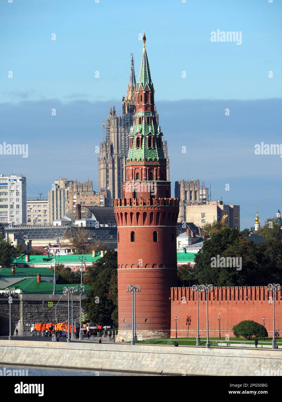 Torre di Vodovzvodnaya, Cremlino, Moskovskiy Kreml, Mosca, Russia, Patrimonio dell'umanità dell'UNESCO Foto Stock