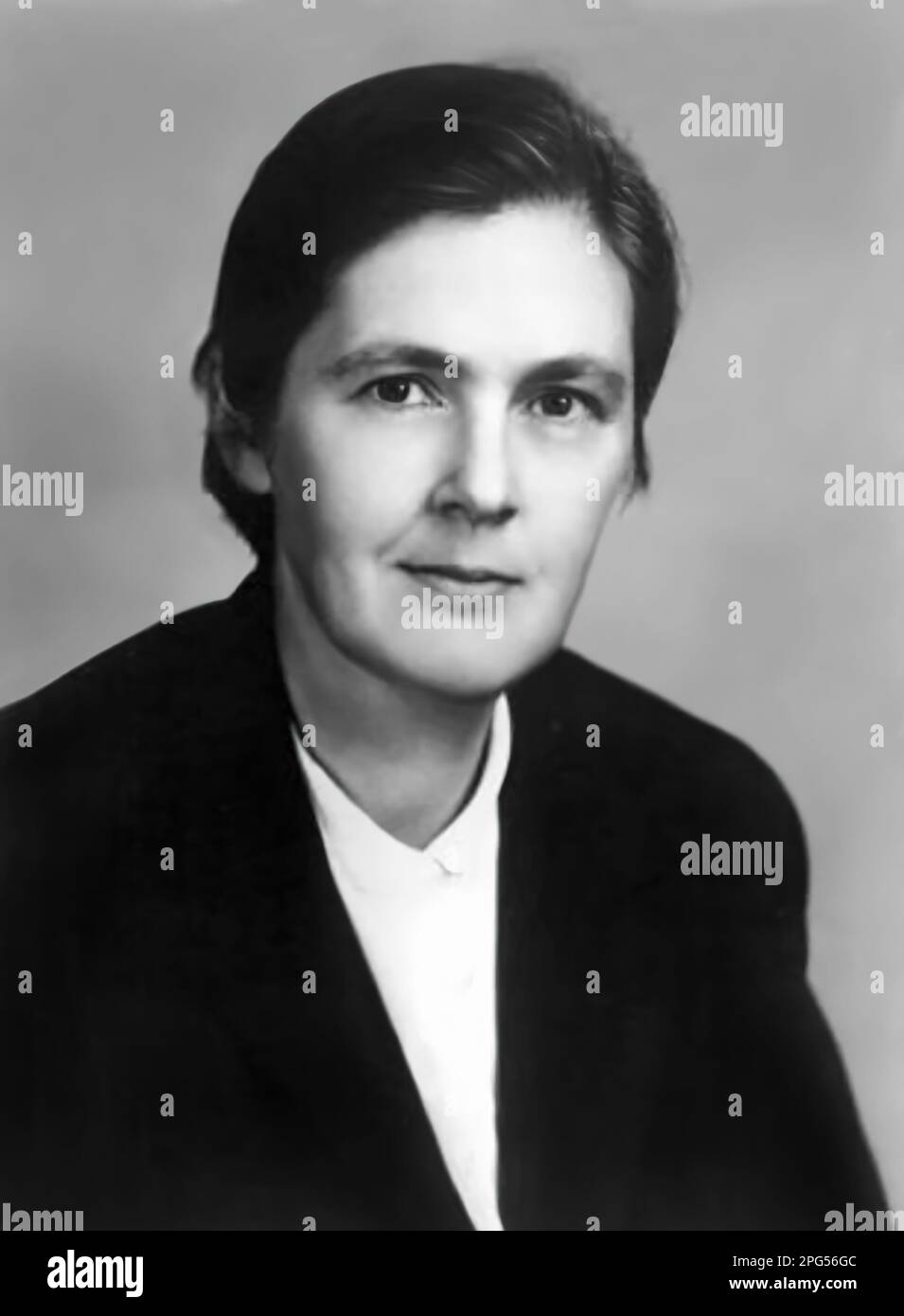 Il Dott. Frances Oldham Kelsey (1914-2015), un farmacologo, un medico e un revisore della droga della FDA che ha rifiutato di autorizzare il Kevadon (talidomide) di Richardson-Merrell e così ha salvato i numeri untold dei bambini americani dai difetti di nascita serii, come essere sopportato senza armatura o senza gamba. Kelsey è stata insignita del President's Award for Distinguished Federal Civilian Service da John F. Kennedy nel 1962. Foto Stock