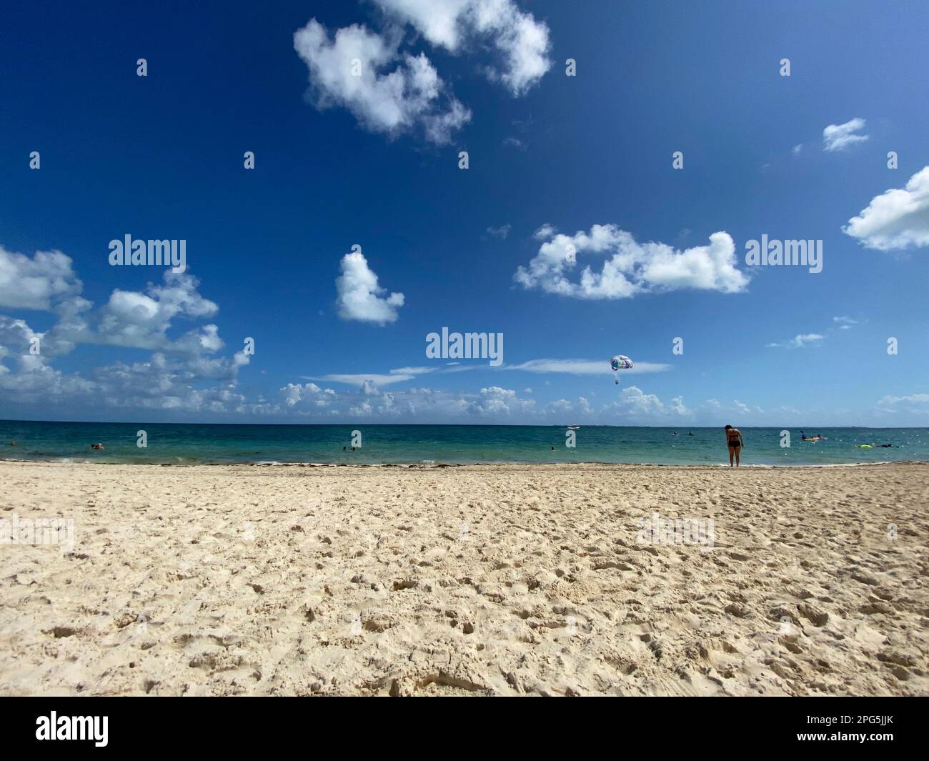 Giornata di sole in spiaggia Foto Stock