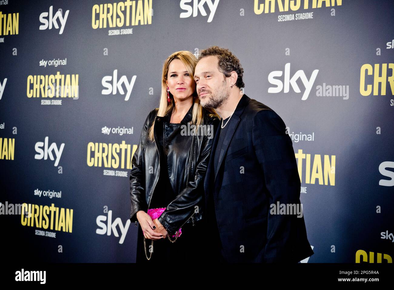 Roma, 20th marzo 2023, Claudio Santamaria partecipa alla prima di 'Christian - seconda stagione' al Cinema Barberini (Photo credits: Giovanna o Foto Stock