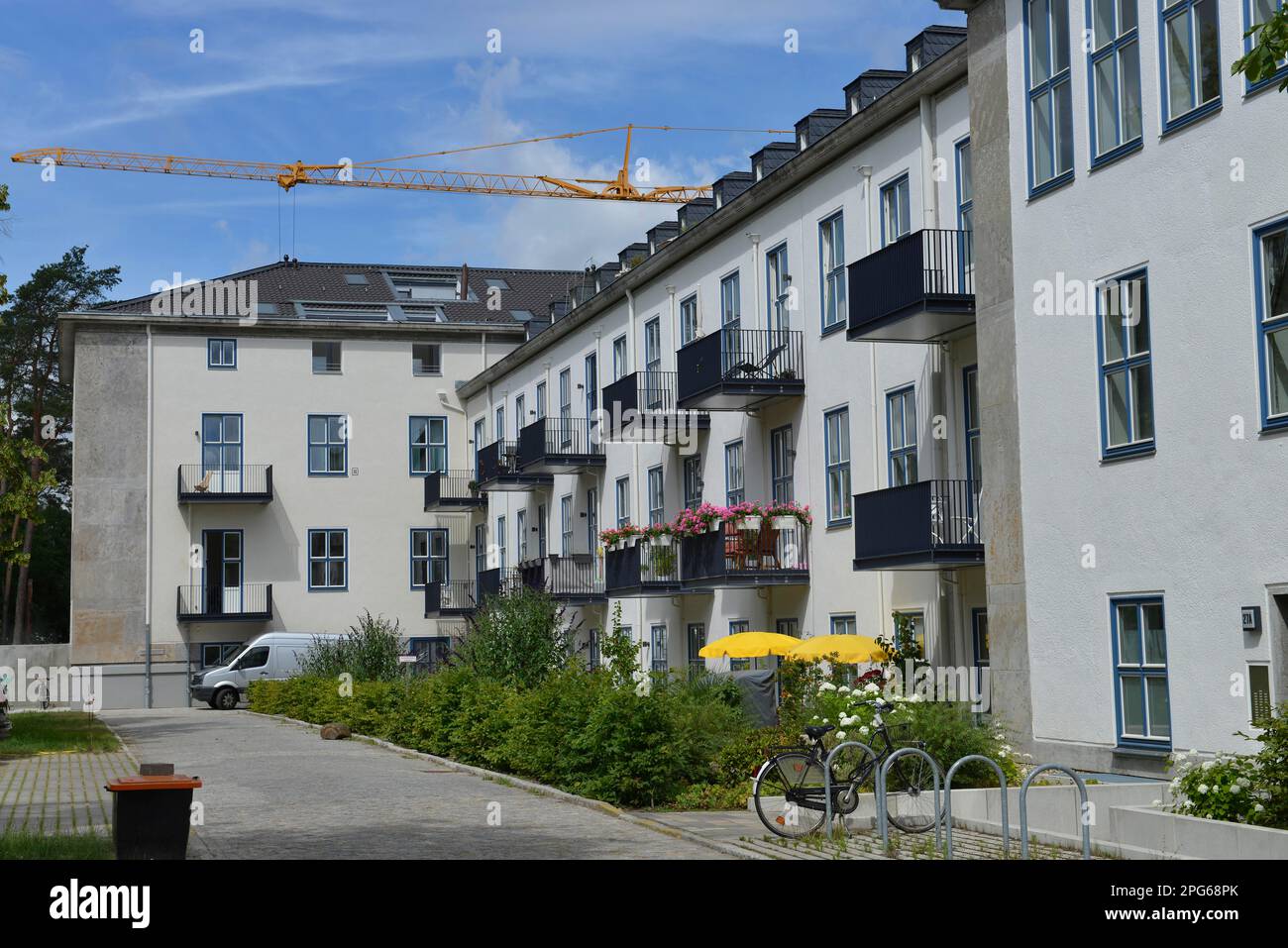 Insediamento dei giardini metropolitani, Clayallee, Dahlem, Steglitz-Zehlendorf, Berlino, Germania Foto Stock