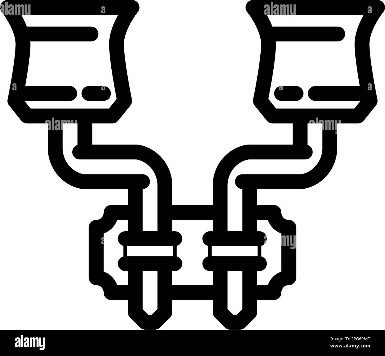 parete sconces camera da letto linea interna icona vettore illustrazione Illustrazione Vettoriale