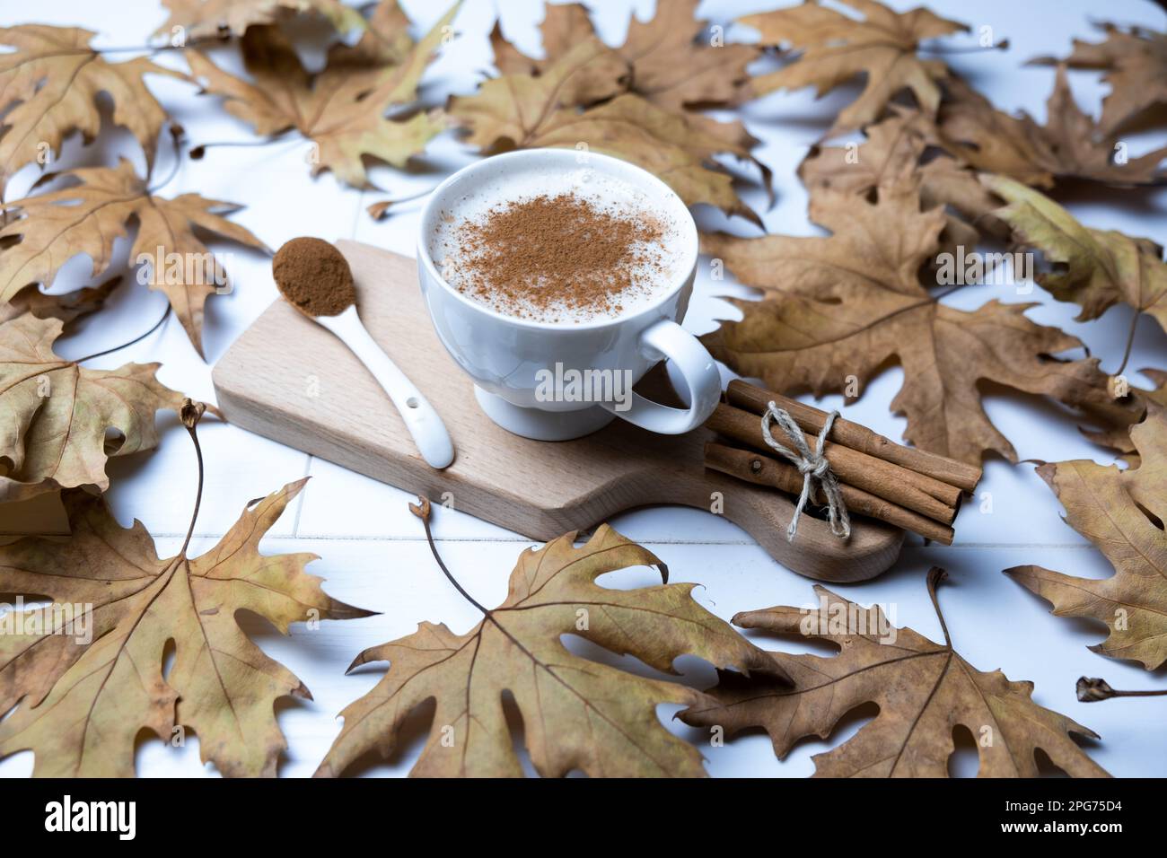 Turco tradizionale bevanda calda salep o sahlep. Foto Stock