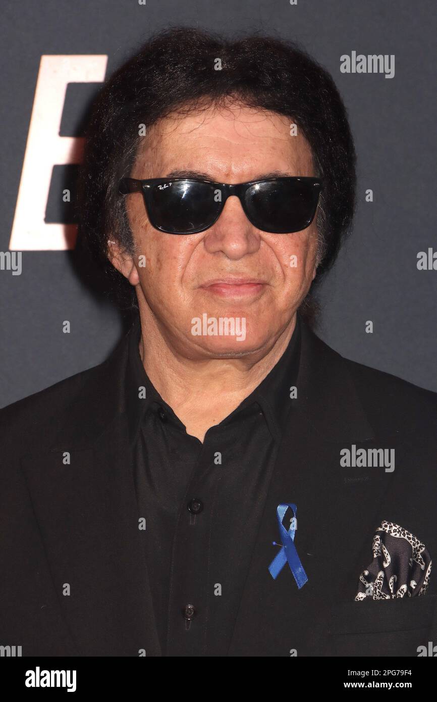 Gene Simmons 03/20/2023 “John Wick: Chapter 4” premiere tenutasi al TCL Chinese Theatre di Hollywood, CA Photo by Izumi Hasegawa/HollywoodNewsWire.net Credit: Hollywood News Wire Inc./Alamy Live News Foto Stock