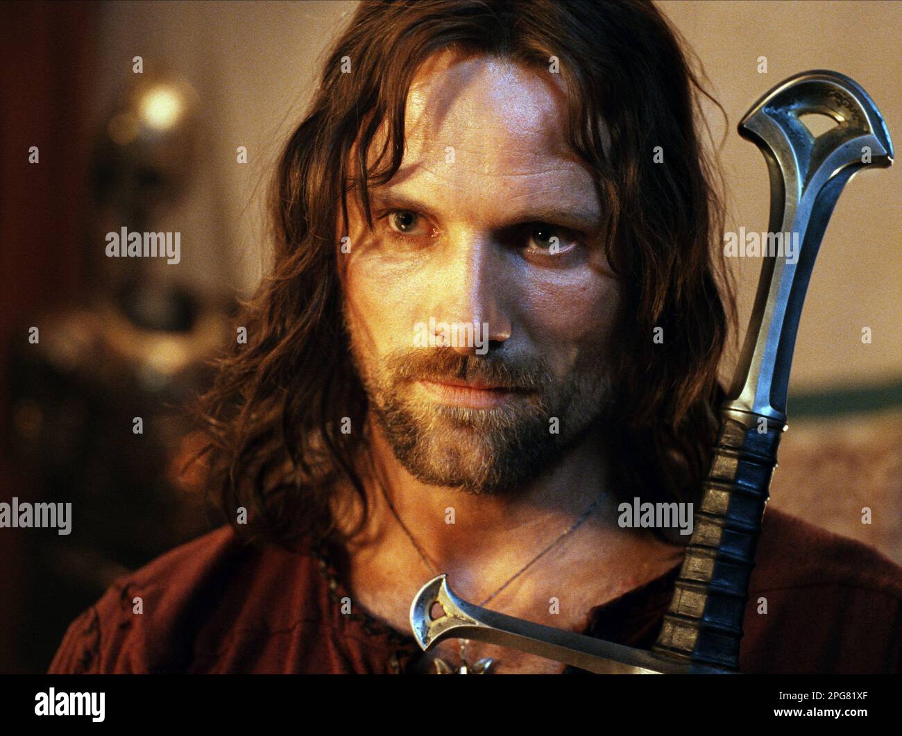 Il Signore degli anelli: Il ritorno del re Vigo Mortensen Foto Stock