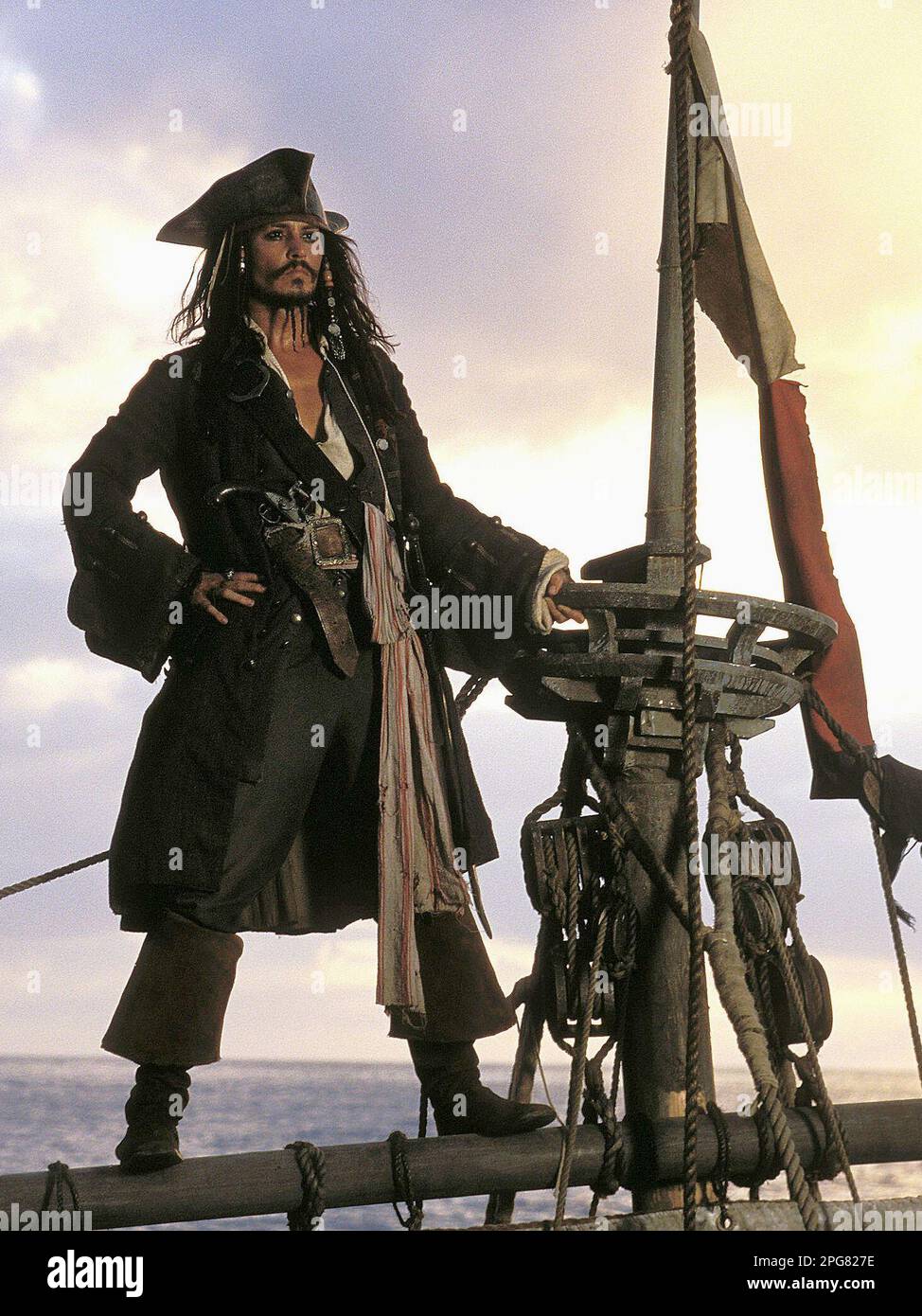 Pirati dei Caraibi Jack Sparrow Johnny Depp Foto Stock