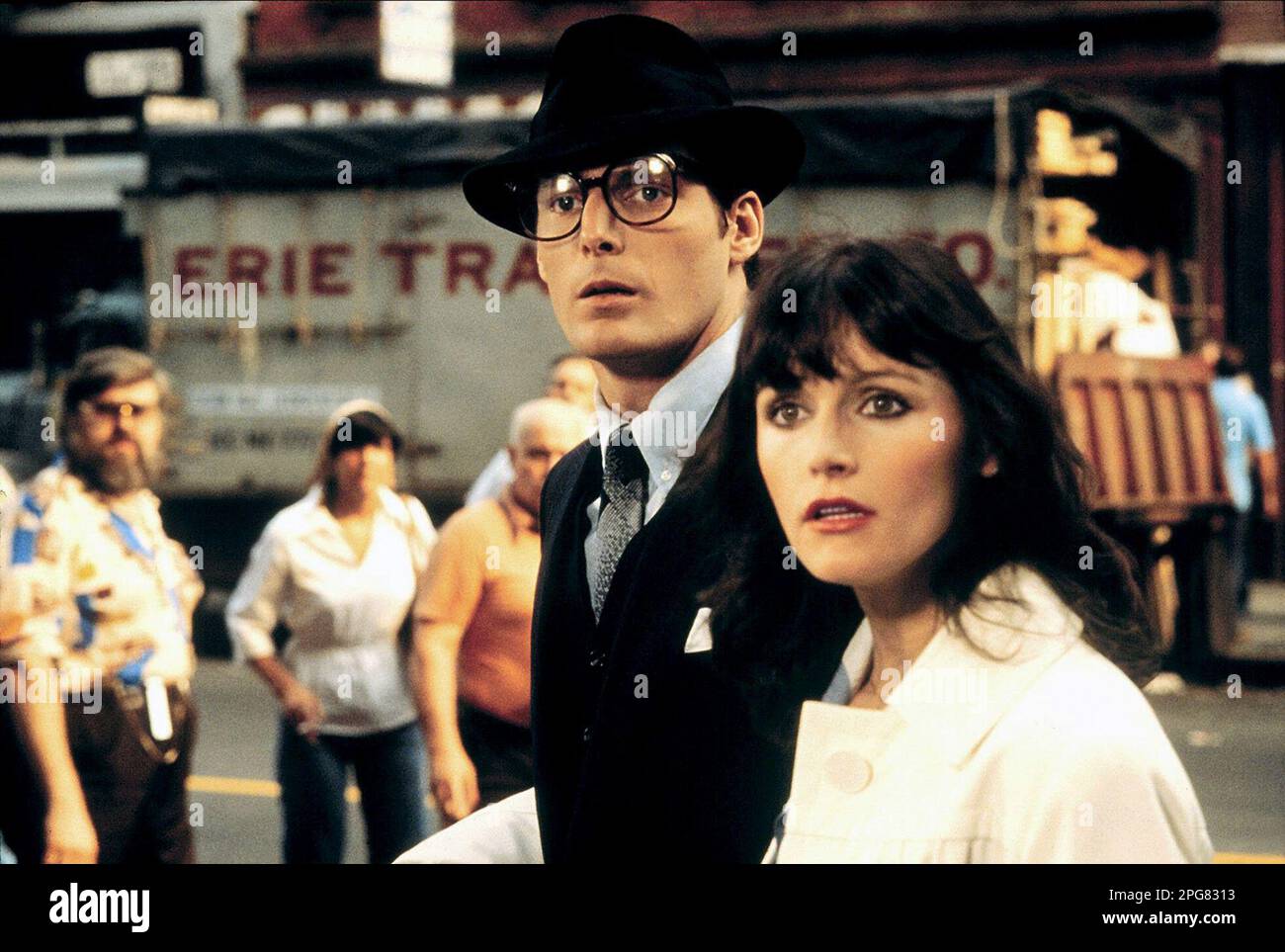 Superman Christopher Reeve & Margot Kidder Foto Stock