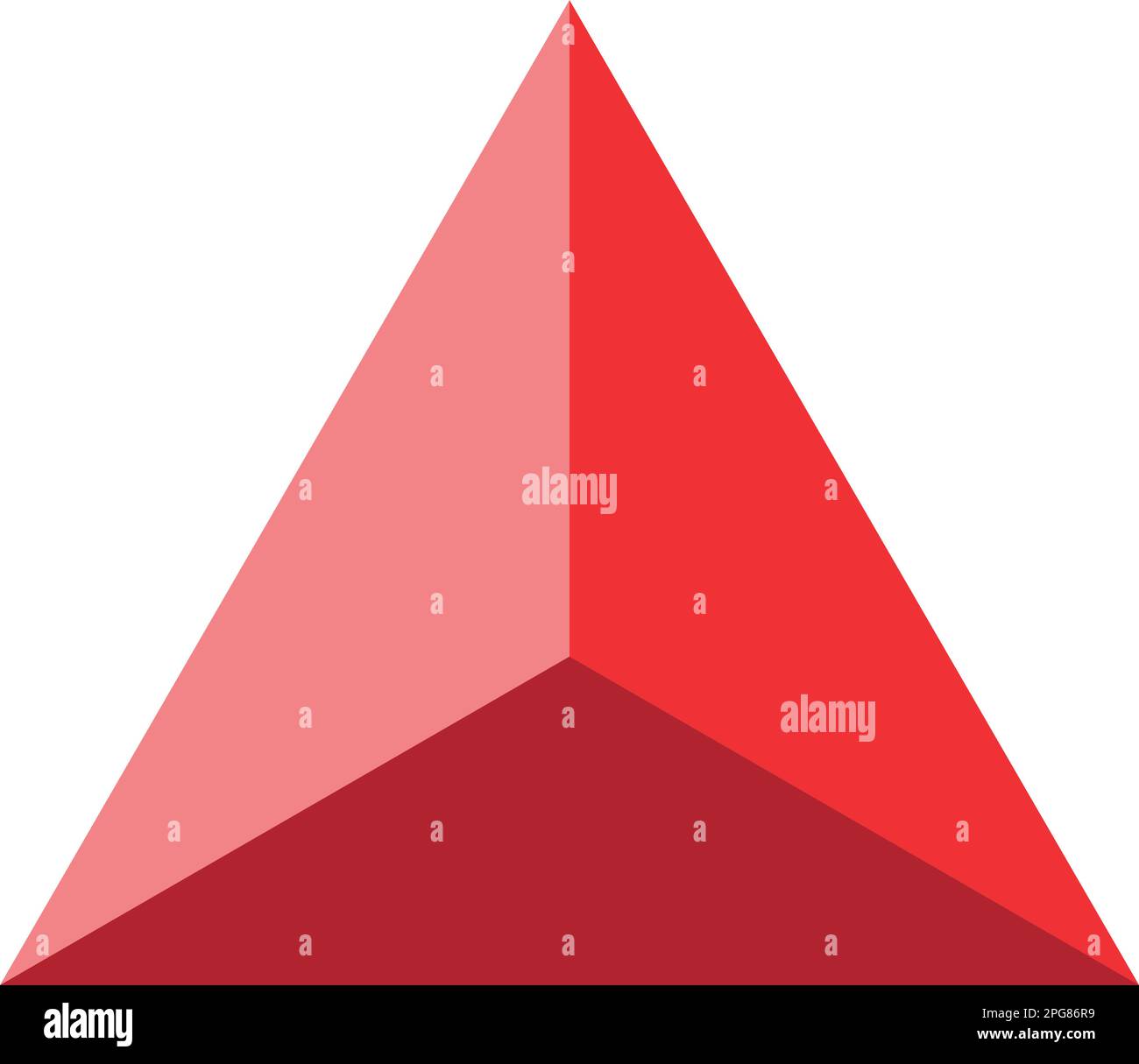 Figura geometrica colorata Illustrazione vettoriale: Piramide Illustrazione Vettoriale