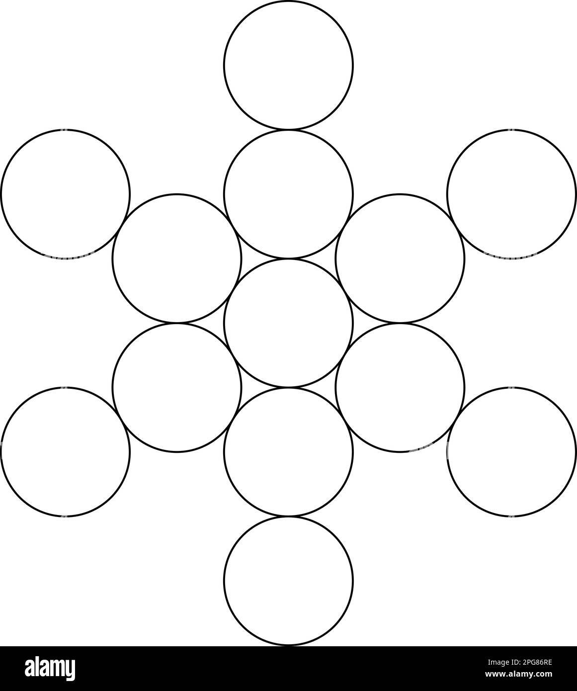Figura geometrica. Geometria Sacra Metatron elemento cubo. Illustrazione vettoriale Illustrazione Vettoriale