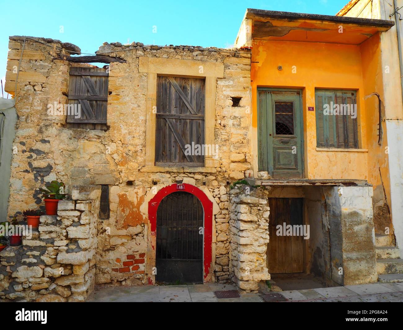 Creta in un viaggio su strada, Mar Mediterraneo, viaggio Grecia Foto Stock