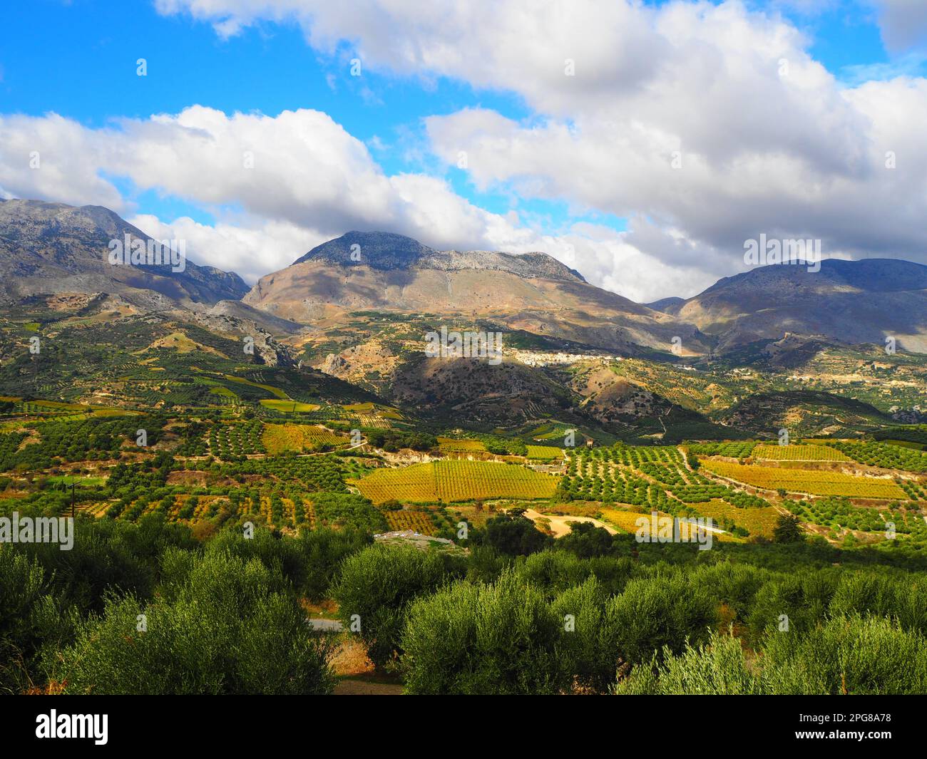Creta in un viaggio su strada, Mar Mediterraneo, viaggio Grecia Foto Stock