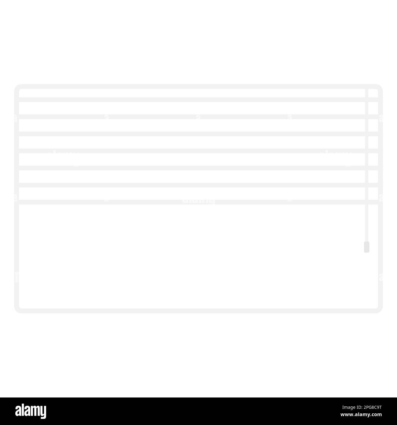 Tendine parasole. Tende jalousie. Illustrazione vettoriale isolata su bianco. Illustrazione Vettoriale