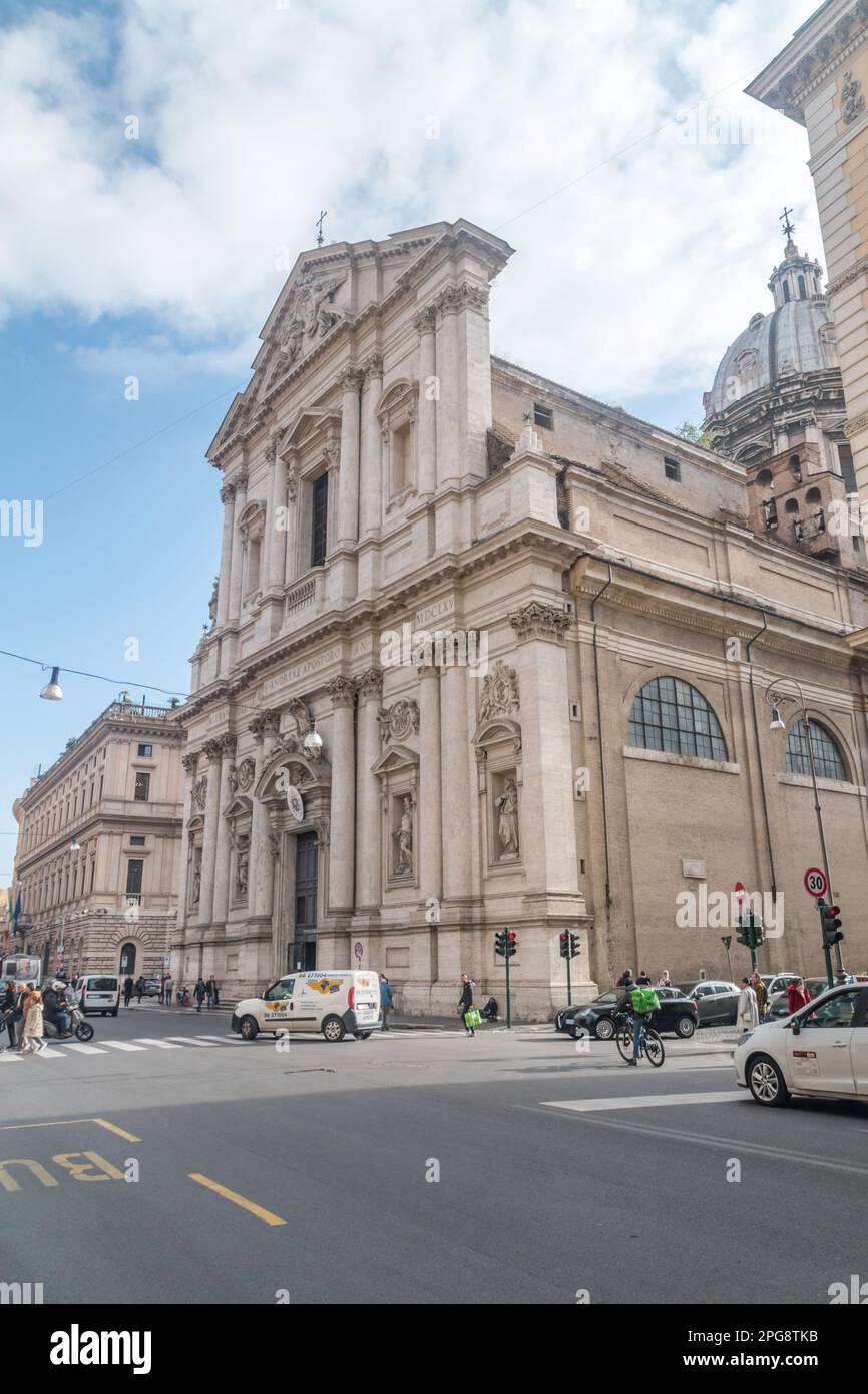 Roma, Italia - 7 dicembre 2022: Chiesa di S. Andrea della Valle (Sant'Andrea della Valle). Foto Stock