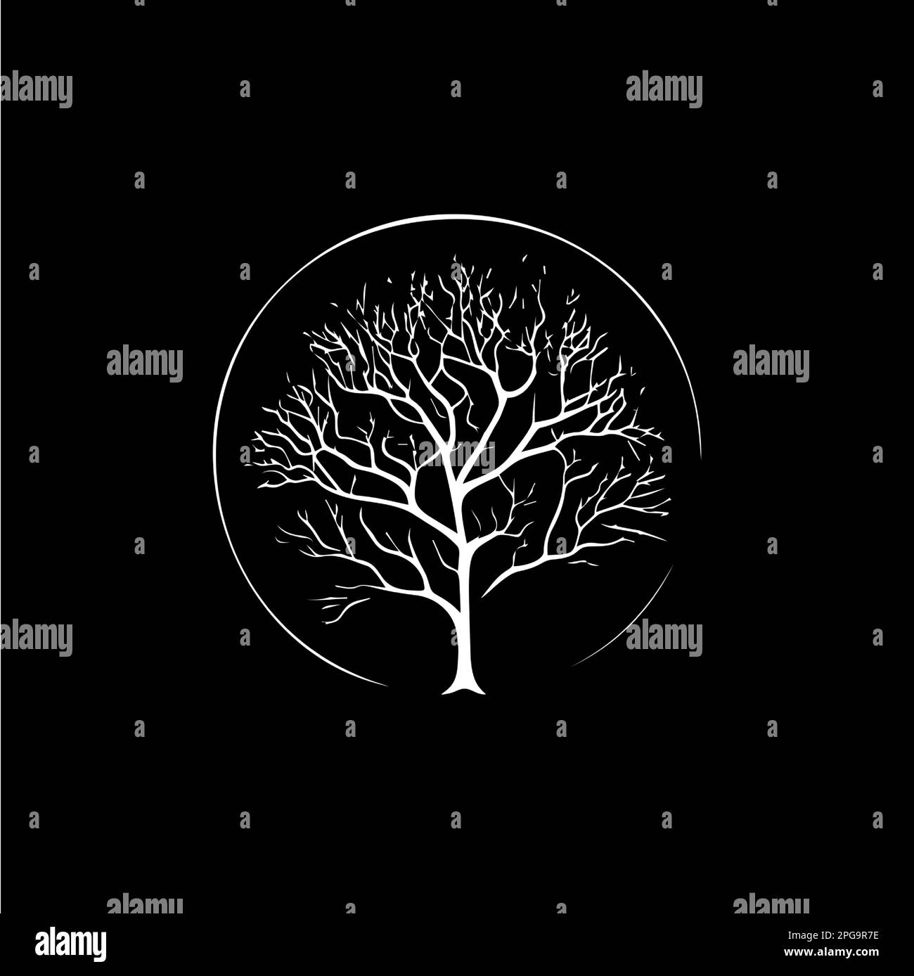 Albero radici silhouette icona, simbolo della conoscenza, istruzione astratto segno, lumberjack logo concetto, Falegnameria logotipo, stampa t-shirt, simbolo di vita Illustrazione Vettoriale