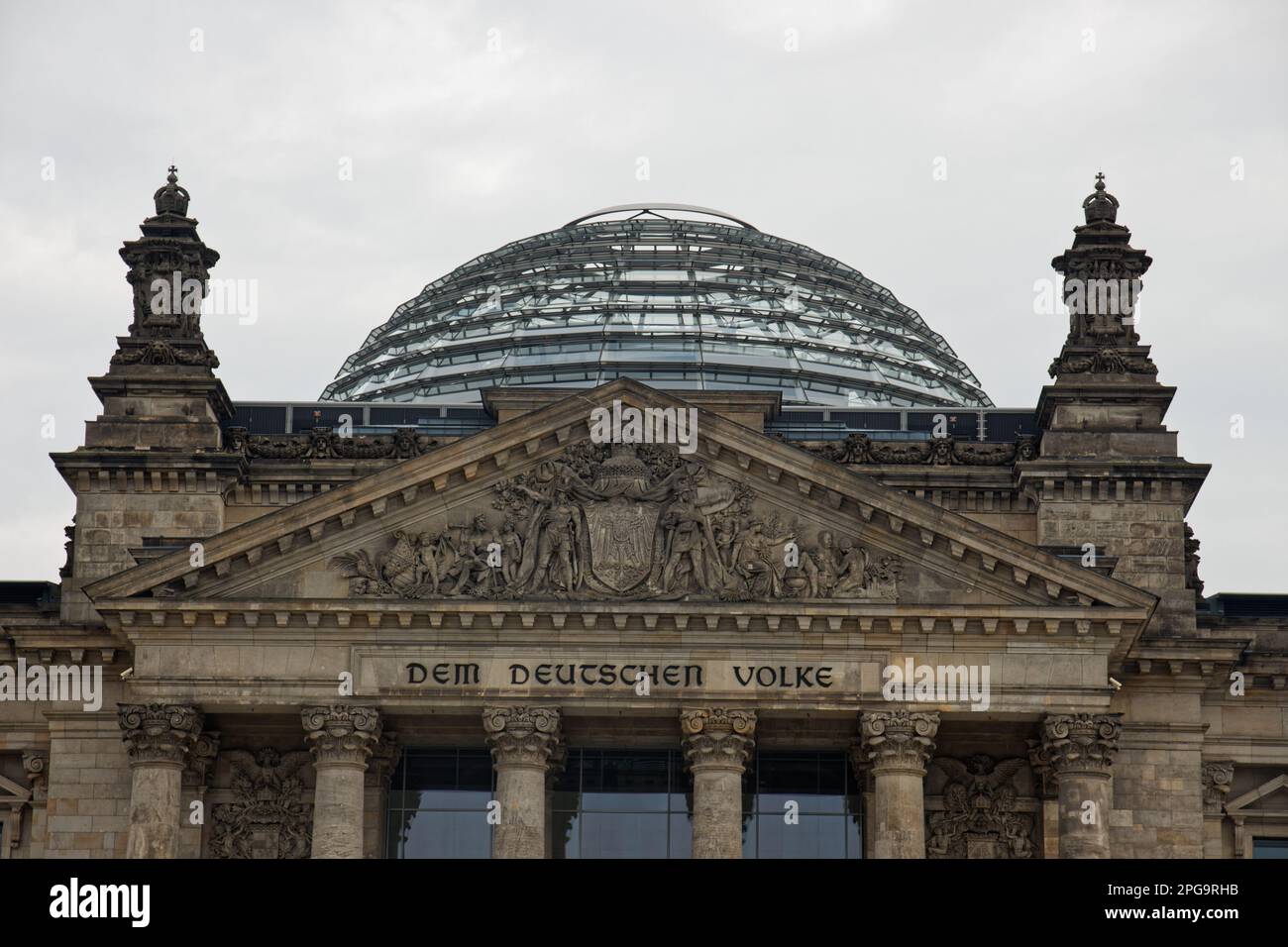 Edificio del Reichstag a Platz der Republik, Berlino, Germania Foto Stock