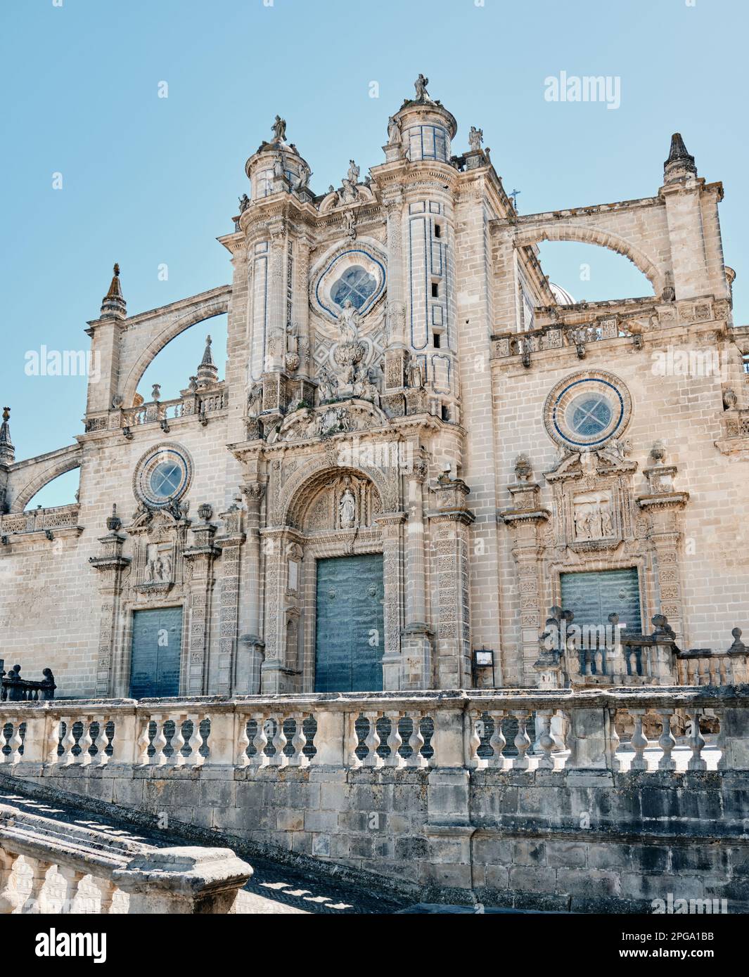 Cattedrale di San Salvador città di Jerez de la Frontera, Spagna, Andalusia Foto Stock