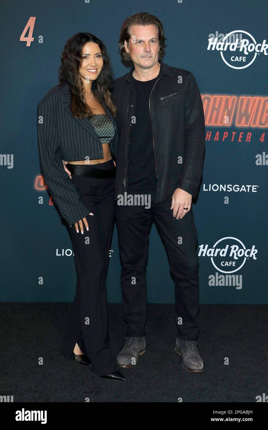 18 gennaio 2023, Los Angeles, California, USA: LOS ANGELES - 23 MARZO 2023: CJ Franco, Len Wiseman alla prima di John Wick di Lionsgate: Capitolo 4 al TCL Chinese Theatre IMAX. (Credit Image: © Nina Prommer/ZUMA Press Wire) SOLO PER USO EDITORIALE! Non per USO commerciale! Foto Stock