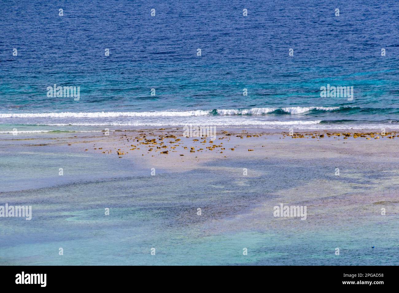 Porto delle navi da crociera di Roatan Honduras e destinazione turistica. Foto Stock