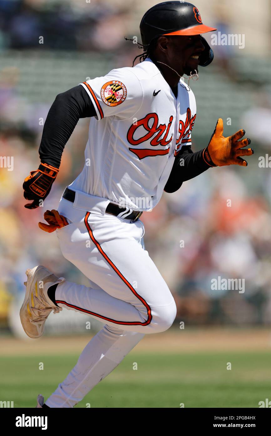 Sarasota FL USA; durante una partita di allenamento primaverile della MLB all'ed Smith Stadium. Gli Orioles battono i Red Sox 6-2. (Kim Hukari/immagine dello sport) Foto Stock