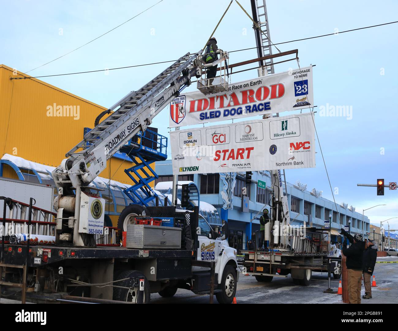 Iditarod gara 2023 Foto Stock